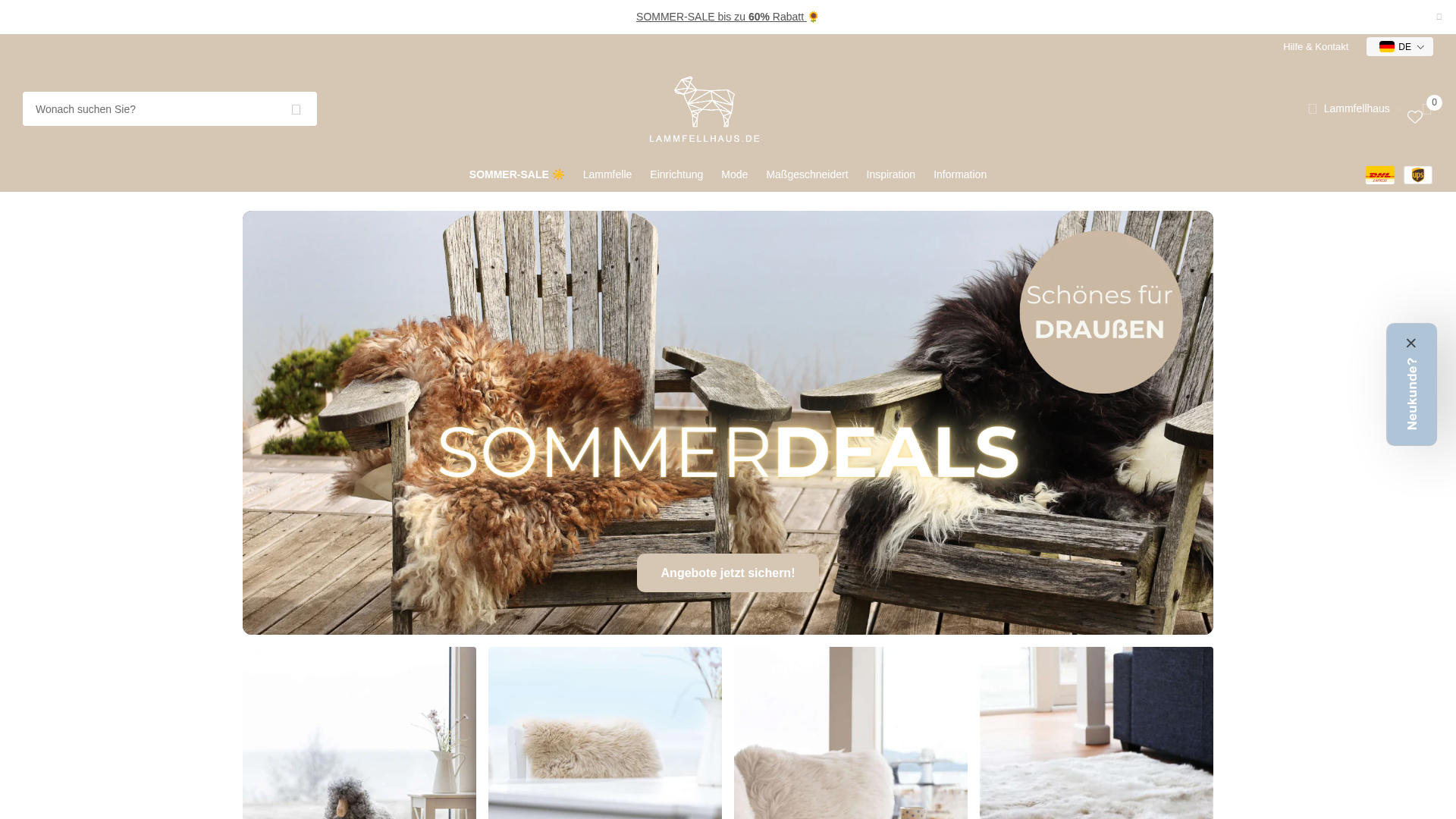 Lammfellhaus homepage