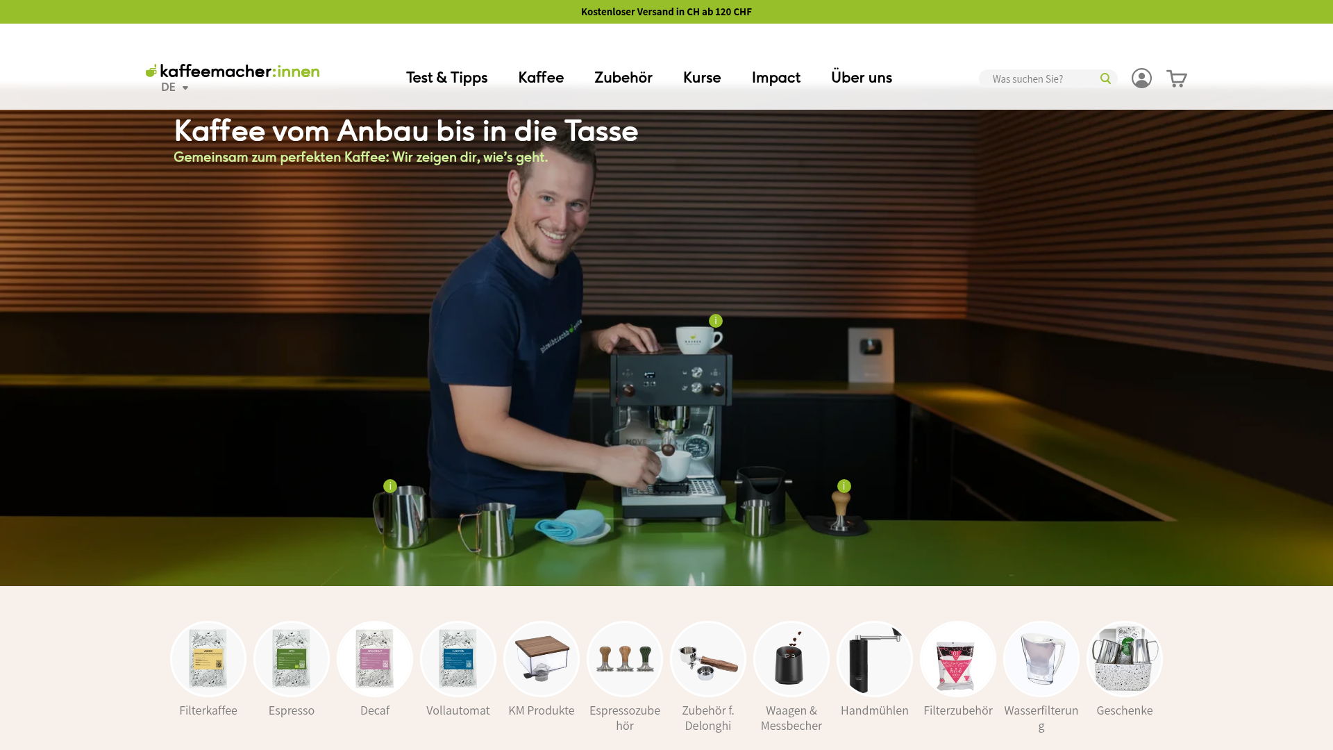 Kaffeemacher homepage